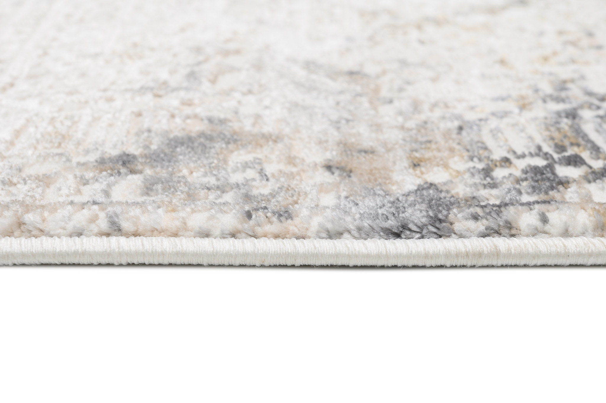 Teppich Hera Creme Beige Grau Ethno 3D-Effekt