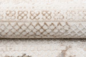 Teppich Hera Creme Beige Grau Ethno 3D-Effekt