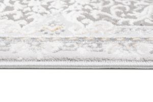 Teppich Hera Grau Beige Creme Klassisch 3D-Effekt