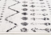 Teppich Juno Ethno Boho Raute Schwarz Creme Grau Kurzflor