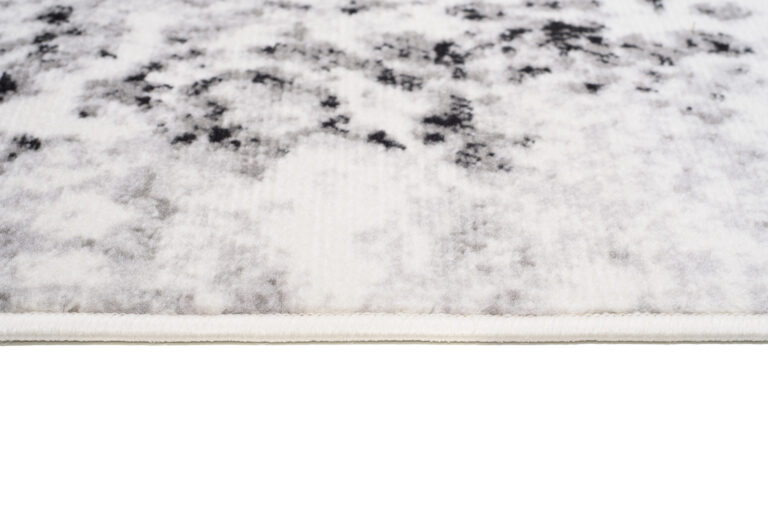 Teppich Juno Kurzflor Creme Schwarz Grau Splash Modern Design