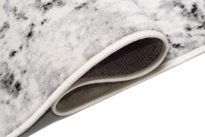 Teppich Juno Kurzflor Creme Schwarz Grau Splash Modern Design