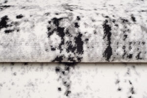 Teppich Juno Kurzflor Creme Schwarz Grau Splash Modern Design