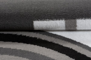 Teppich Maya Grau Weiß Geometrisch Kreise