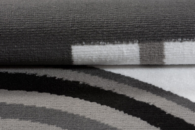 Teppich Maya Grau Weiß Geometrisch Kreise