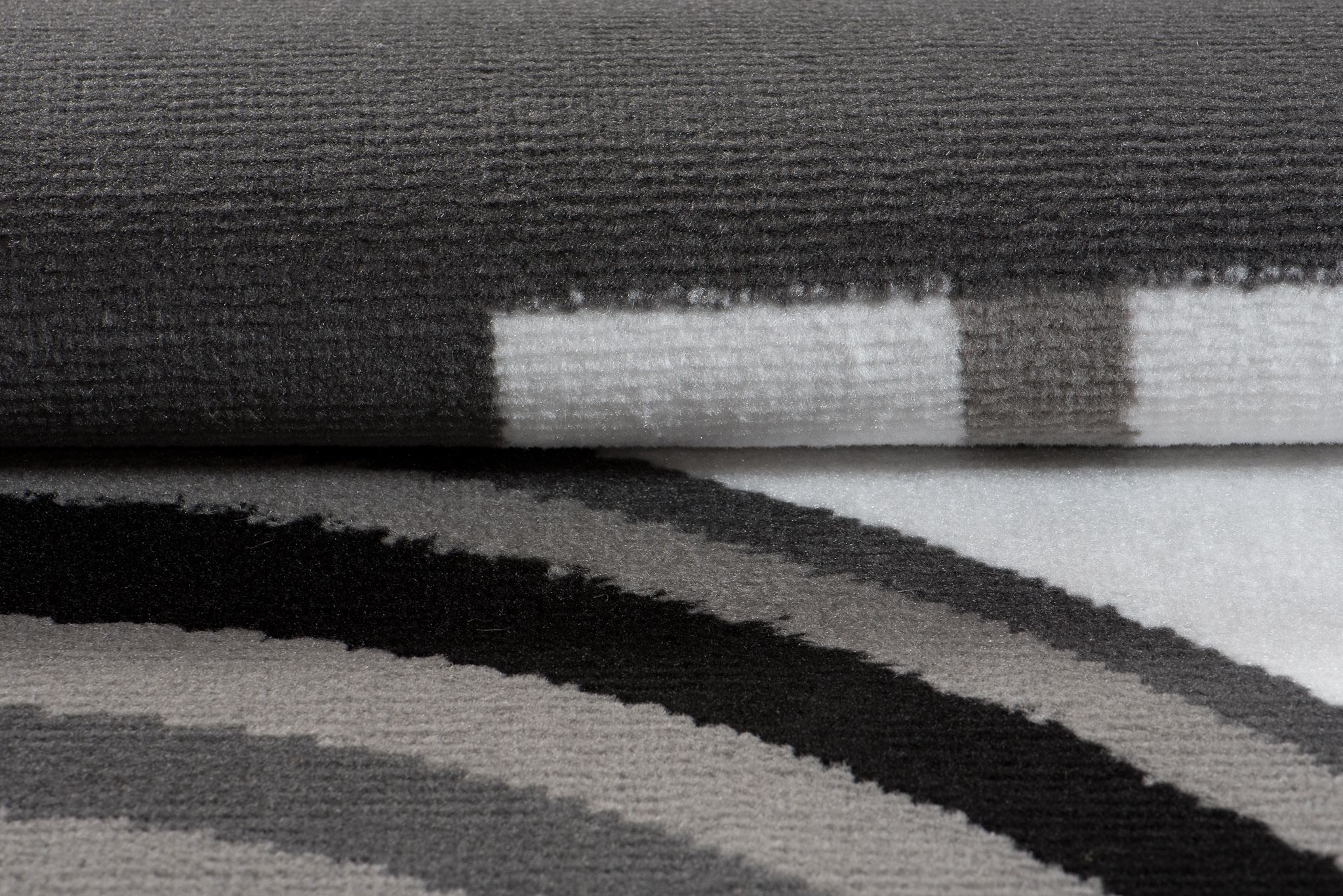 Teppich Maya Grau Weiß Geometrisch Kreise