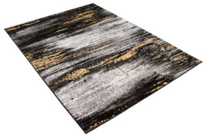 Teppich Maya Grau Gelb Abstrakt