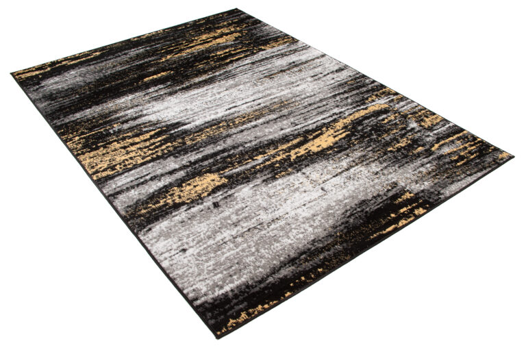 Teppich Maya Grau Gelb Abstrakt