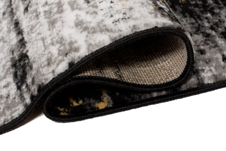 Teppich Maya Grau Gelb Abstrakt