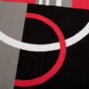 Teppich Maya Rot Grau Geometrisch