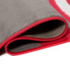 Teppich Maya Rot Grau Geometrisch