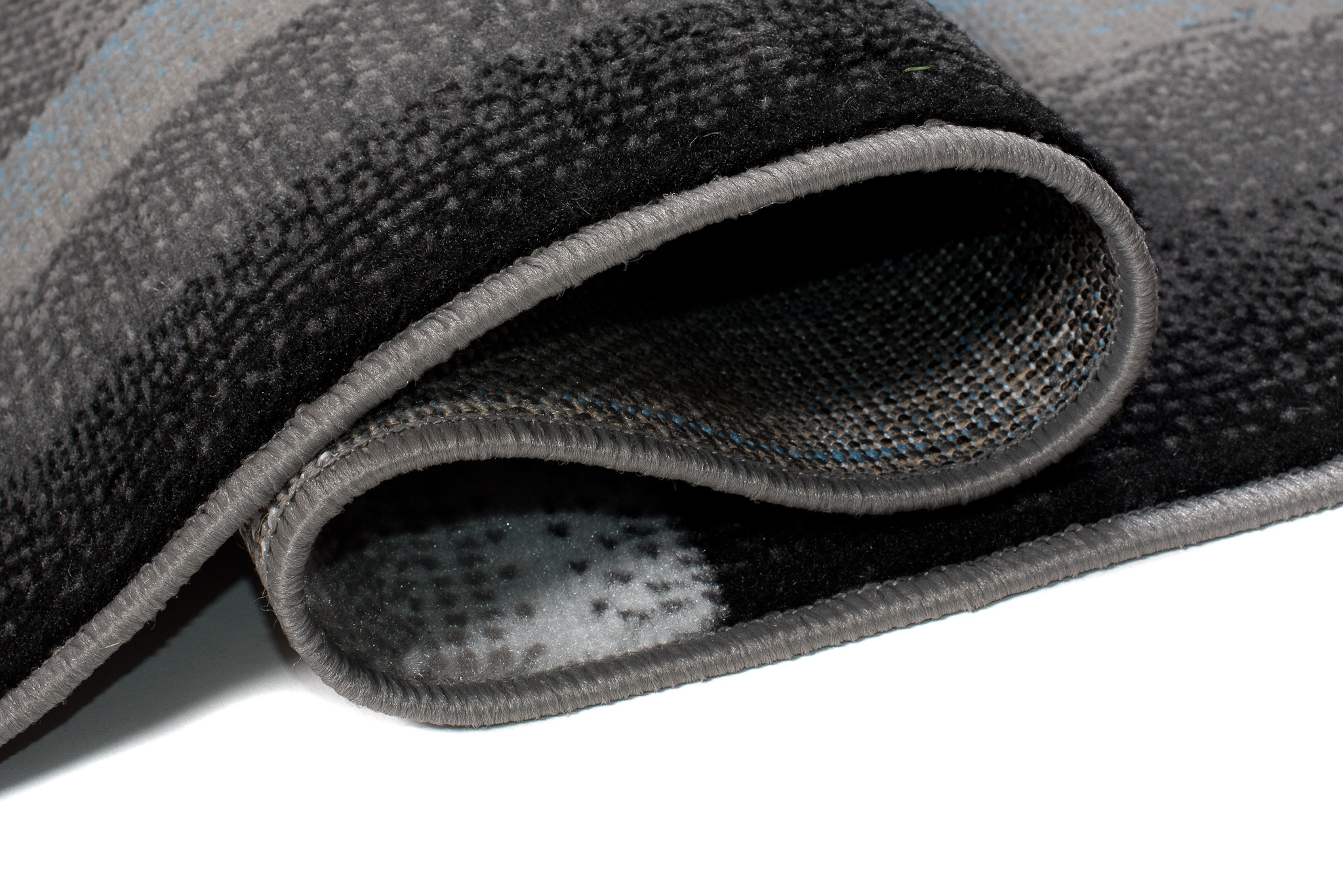 Teppich Maya Grau Blau Rechtecke