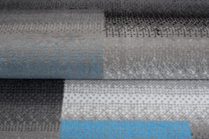 Teppich Maya Grau Blau Rechtecke