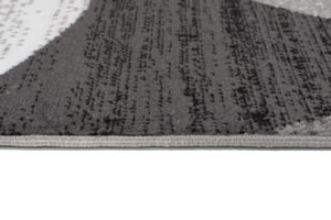 Teppich Maya Grau Rot Geometrisch