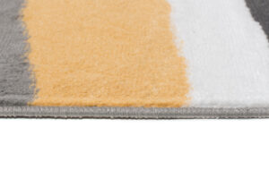 Teppich Maya Grau Gelb Abstrakt Wellen