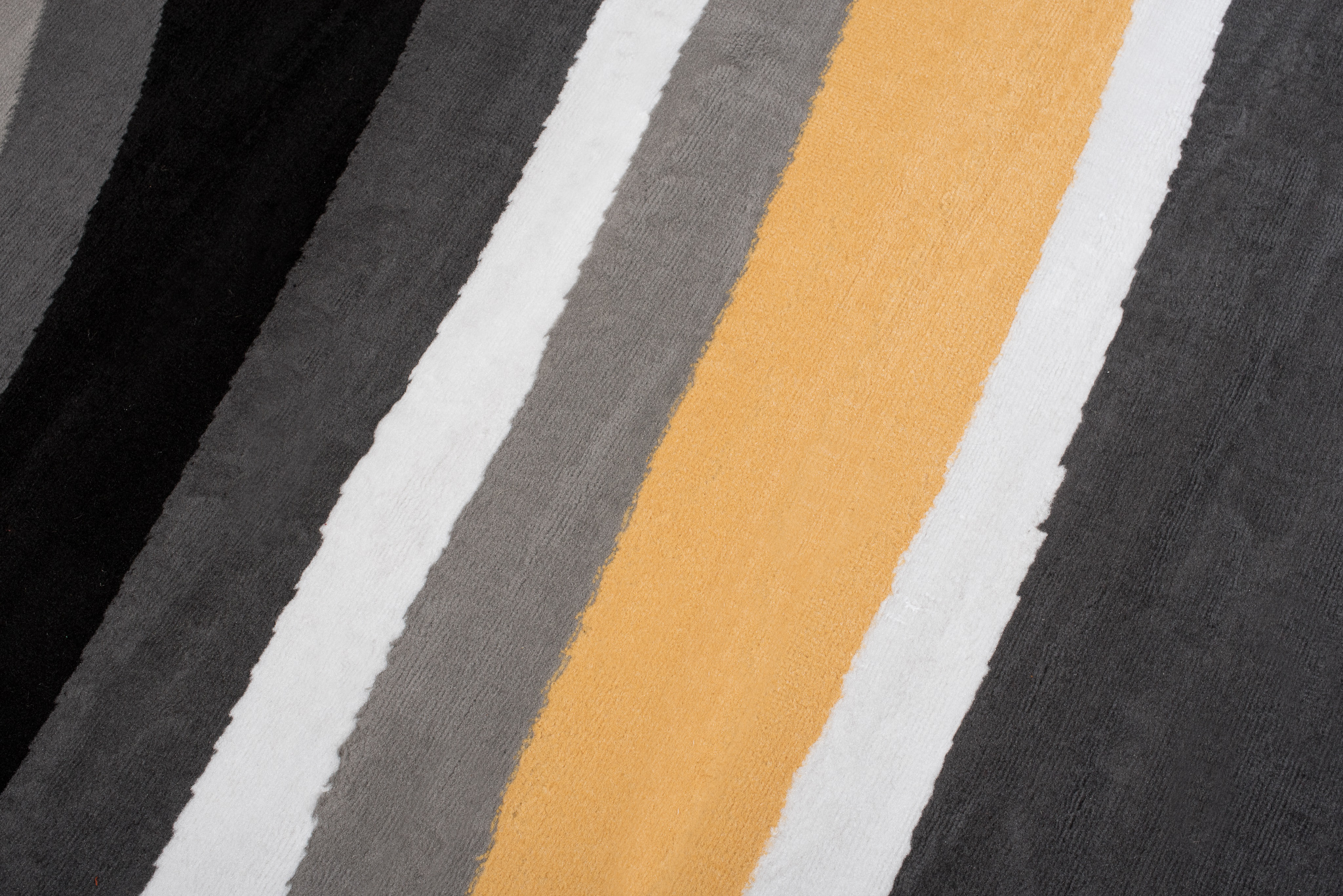 Teppich Maya Grau Gelb Abstrakt Wellen