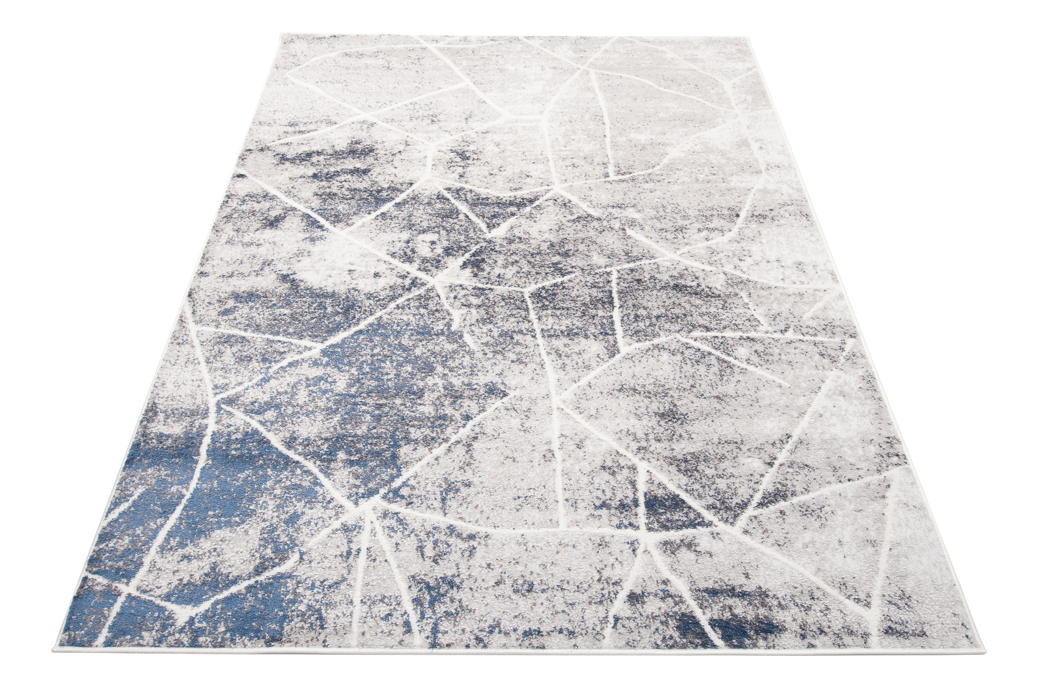 Teppich Sky Grau Blau Abstrakt Linien