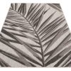 Teppich Outdoor Patio Grau Beige Blätter
