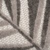 Teppich Outdoor Patio Grau Beige Blätter