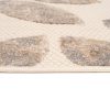 Teppich Outdoor Patio Creme Beige Blätter