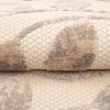 Teppich Outdoor Patio Creme Beige Blätter