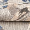 Teppich Outdoor Patio Grau Blau Blätter