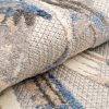 Teppich Outdoor Patio Grau Blau Blätter