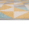 Teppich Lazur Grau Mehrfarbig Geometrisch Kleine Dreiecke