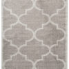 Teppich Lazur Grau Geometrisch Gitter Rahmen