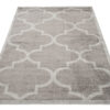 Teppich Lazur Grau Geometrisch Gitter Rahmen