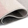 Teppich Lazur Hellgrau Rosa Geometrisch Linien