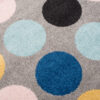 Teppich Lazur Grau Mehrfarbig Geometrisch Kreise