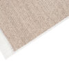 Teppich Azteca Baumwolle Beige mit Fransen