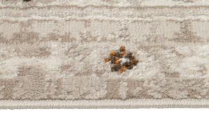 Teppich Retro Grau Rostbraun Vintage Ornamente