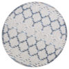 Outdoorteppich Patio Rund Blau Trellis