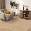 Teppich Mono Quadrat Indoor Outdoor Beige