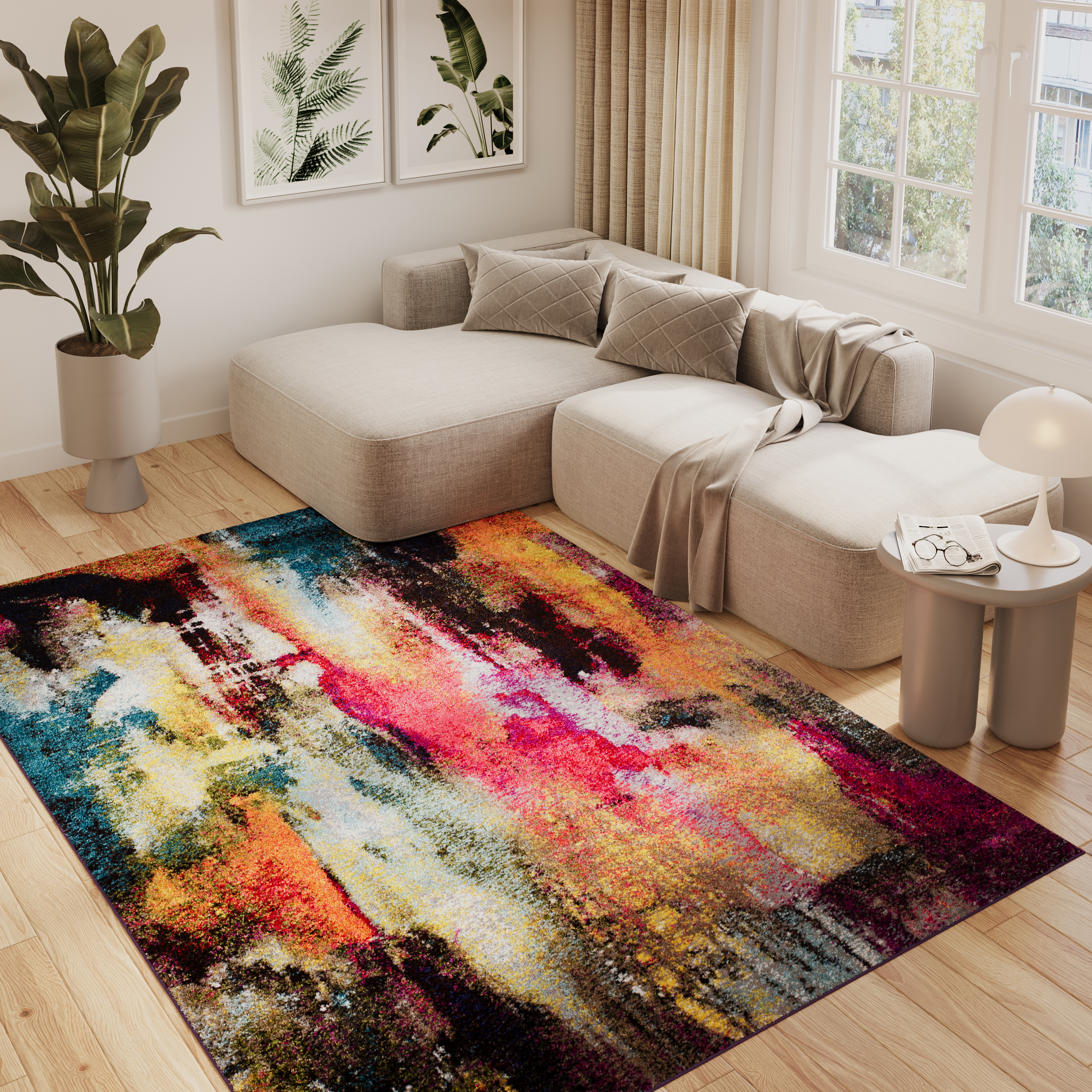 Teppich Salsa Abstrakt Mehrfarbig